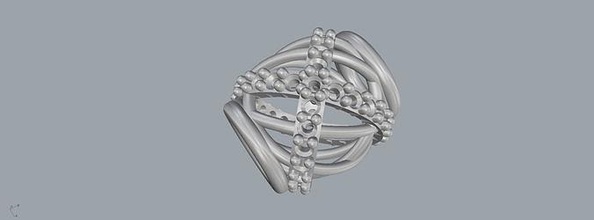 pandora argent bague diamants cœur joia prata ouro mode 3d print model - Mito3D