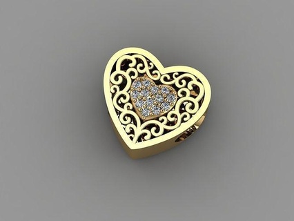 pandora - charm gold silver ring fashion sterling printable jewel jewellery brilliant diamond beauty engagement jewelry wedding bracelets 3d print model - Mito3D