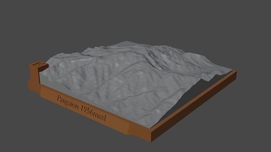 pangaion mountain landscape volcano terrain environment nature photogrammetry elevation dem science 3d print model - Mito3D