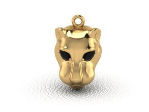 panther-jaguar-pendentif bijoux panther jaguar pendentif or d'argent gem le diamant léopard tigre pendentifs 3d print model - Mito3D
