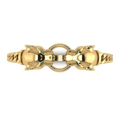 panther armband 3d druckbar gold silber schmuck platin design diamant mode juwel rubin saphir luxus frauen armbänder 3d print model - Mito3D