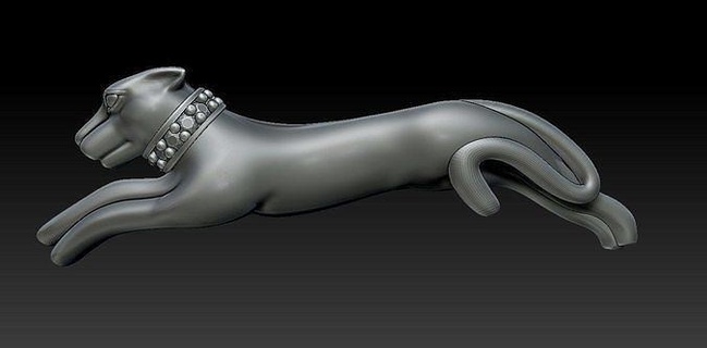 pantera pulseira joalheria ouro prata anel argolas diamante imprimível Puma tigre animal jóias jóia gato mamífero animais pingentes pulseiras 3d print model - Mito3D