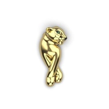 panther pendant3 pendant cat puma gift chain emerald kitty necklace panthera brand gold jewelry pendants 3d print model - Mito3D