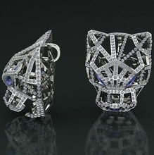 panthère pendentif modèle 1256 boucles d'oreilles kolco sergi dlya pechati 3dmodel imprimable mode argent engagem platine bijoux engagement bijou anneaux missfox pendentifs 3d print model - Mito3D