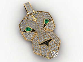 Panther Anhänger Diamant p105 Löwe Tiger Halskette Gold Maifeiertag trangsuc thoitrang conbao Schmuck 3d print model - Mito3D