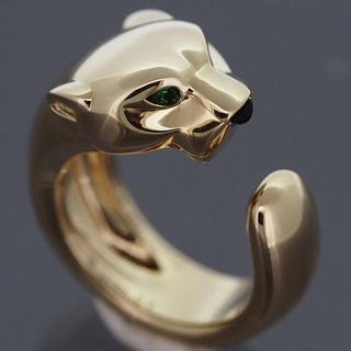 pantera anillo oro plata anillos joyería joya 3d print model - Mito3D