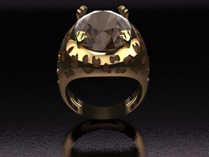 panther ring jewelry gold silver enamel fashion luxory brown gem lookegood wedding sapphire leopard menring men rings jewel diamond jewellry 3d print model - Mito3D