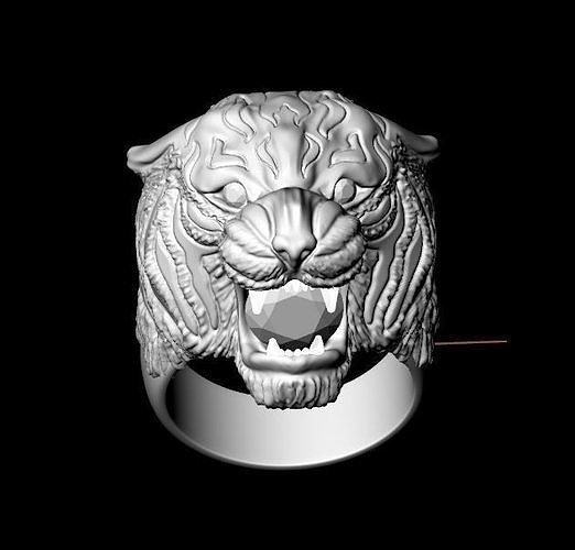 panther ring jewelry printable diamond animals sterling fashion jewellery jewel engagement gem gold rings precious silver free 3D print model - Mito3D