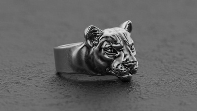 panther ring leopard ring jaguar ring puma ring 3d print model jewelry ring jewelry leopard panther puma animal wild cougar cat jaguar rings