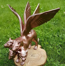 panther wings art nature sculpture animal prophecy daniel dream greece bible sculptures 3d print model - Mito3D