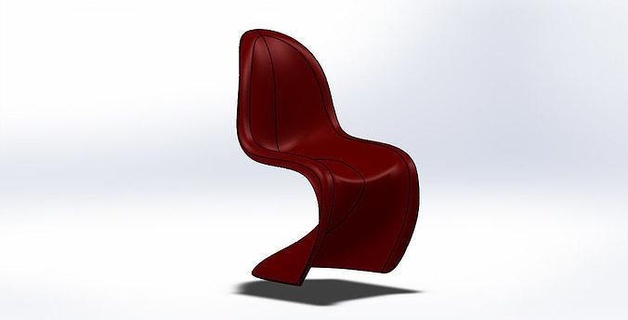 panton silla mueble futurismo minimalismo interior diseño moderno habitación mesa vivo clásico sofá contemporáneo casa 3d print model - Mito3D