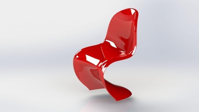 panton cadeira mobília casa solidworks 3d interior bilhar piscina tabela jogos sinuca 3d print model - Mito3D