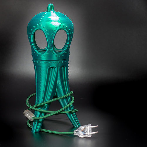 paolo Tintenfisch Desktop Lampe Lampada 3dprint Design hergestellt Italien Haus Beleuchtung 3D print model - Mito3D