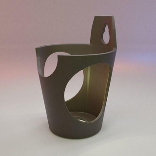 papel taza plastico soporte casa cocina comida 3d print model - Mito3D