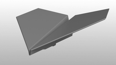 paper plane echte Größe hobby-Heimwerker palne Papier nx origami hobby diy andere Flugzeug 3d print model - Mito3D