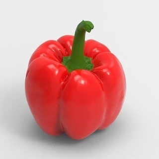 paprika aliments nature fruit santé 3d 3dprintable art 3d print model - Mito3D
