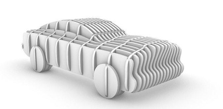 parametric cars laser cutting toys car cnc pattern concept games 3d print model - Mito3D