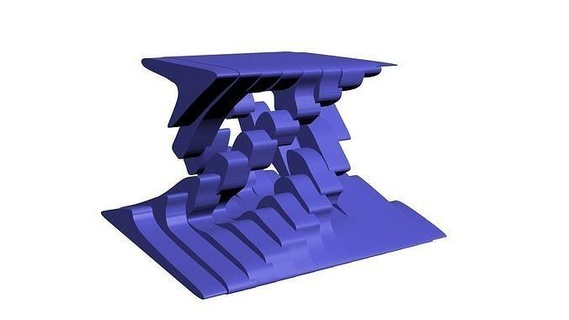 parametrik tasarım şekil iç dış mobilya modern masa mimari ev dekor 3d print model - Mito3D
