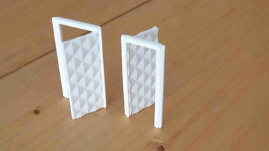 paramétrico puerta 3dprint 18 x 44 mm plastico láser cnc modelo maquet maqueta turbio sólido márketing 3dmodel casa arte escaneos réplicas 3d print model - Mito3D