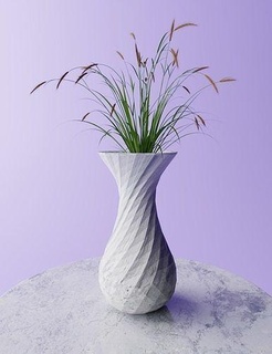 paramétrico vase stl expediente 3d impresión digital florero decoraciones mueble decoración casa diseño moderno Arte interior 3d print model - Mito3D