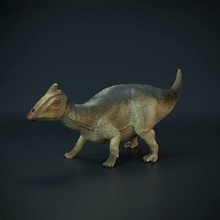 parasaurolophus bebek ayakta hayvan yaratık dino Dinozor şekil Jurassic mini sürüngen küçük heykel minyatür tarih öncesi çocuk Kretase Otçul Paleoart Sanat heykeller 3d print model - Mito3D
