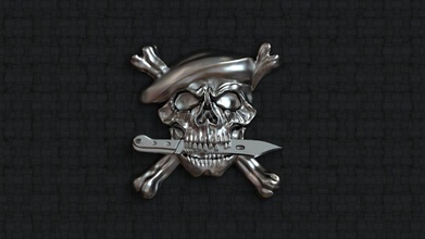 paracadutisti cranio emblema per esempio militare kulon voyennaya vozdushniye armiya stampabile desant gioielleria ciondoli coltello collana pendente logo foca squadra comandi commandos 3d print model - Mito3D