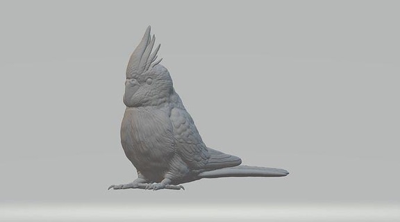 papagaio pássaro escultura asas pena arte interior impressora Alto poli animal decoração estátua Pato Ganso Peru pássaros Fazenda Vila esculturas 3d print model - Mito3D