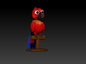 parrot toy kidschallenge animal bird kids games toys imaterialisechallenge macaw 3d print model - Mito3D