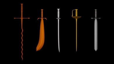 party picks swords pick dinner kitchen props house dining 3d print model - Mito3D