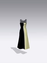 party tragen kleid frau mädchen mode ballett 3d print model - Mito3D