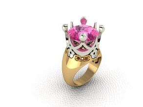 pas-bru jewelry ring gold jewel diamond gem precious wedding gemstone finger jewellery engagement marriage emerald hoop necklace alliance rings 3d print model - Mito3D