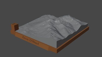 pascua mountain landscape volcano terrain environment nature photogrammetry elevation dem science 3d print model - Mito3D