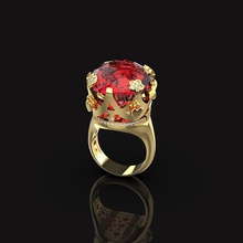 pasqualo bruno sisso anneau bijoux le platine précieux gem de la mode luxe bague en diamant or brillant d'argent imprimable sissi pasquale bruni l'améthyste ruby saphir les anneaux 3d print model - Mito3D