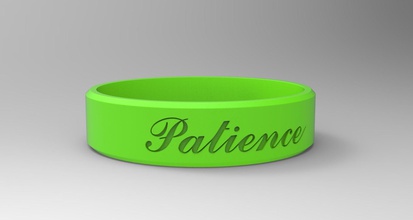 patience ring paint matte green plastic fashion design business sterling printable jewel jewelry jewellery isolated wedding rings 3d print model - Mito3D