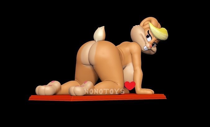 Patricia Hase nsfw weiblich pelzig Anthro BBW Milf dick Kunst Skulpturen 3D print model - Mito3D