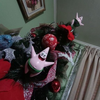 patrick christmas star spongebob decoration holiday tree xmas house decor 3d print model - Mito3D