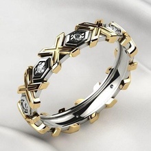 pattern mixed gold mens ring jewel gem rhino rhodium plating 3dprint print diamond wedding engagement brilliant ruby sapphire citrine brutal men tiffany jewelry rings 3d print model - Mito3D
