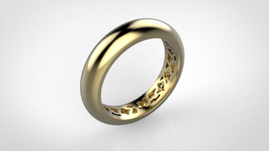 Muster-ring 57 Schmuck Muster ring 3d Modell Hochzeit Ringe 3d print model - Mito3D