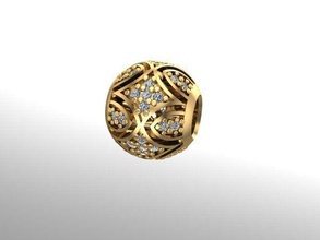 motifs charme de la balle bijoux l'anneau à l'oreille des colliers pendentif le bracelet broches or d'argent pandora les bracelets 3d print model - Mito3D