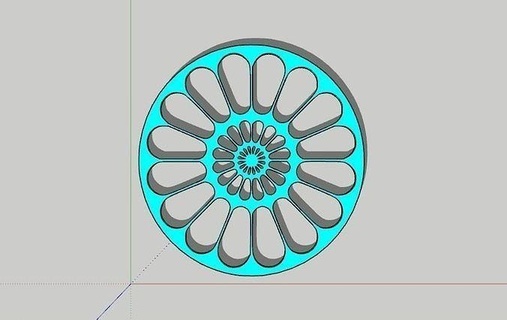 modelli illustrazione design arte astratto simbolo giro 3d print model - Mito3D
