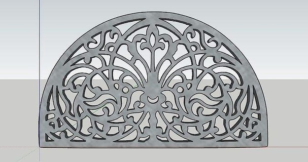 patrones diseño decoración Arte retro patrón estilo resumen antiguo florido futurismo pared espejo 3d print model - Mito3D