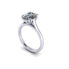 paul Nonnen Oval Engagement Ring Juwel Hochzeit Schmuck Diamant Silber Gold engagem Mode Sterling Anhänger Halskette Schönheit Ohrringe Ringe 3d print model - Mito3D