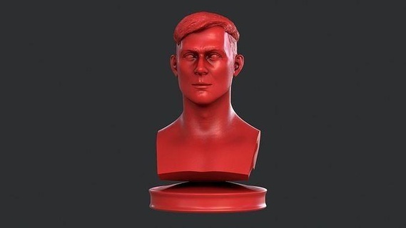 Paulo Dybala paulodybala juventus Argentinien Serie Seriea Fußball Skulptur Kopf Italien Statue Kunst Skulpturen Statuenkopf Roma 3d print model - Mito3D