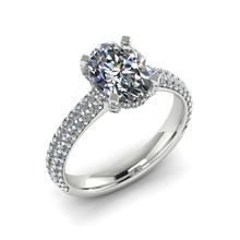 pav ov 821 oval diamant engagement ring pflastern einstellen diamanten bling eis 9x7 schmuck ringe 3d print model - Mito3D