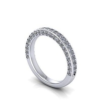 pav diamond ring jewel gem engagement wedding jewellery silver jewelry gold engagem fashion sterling pendant necklace beauty earrings pendants rings 3d print model - Mito3D