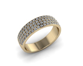pavimentar diamante joalheria anel joias ouro prata imprimível jóia jóias casamento noivado gema argolas 3d print model - Mito3D