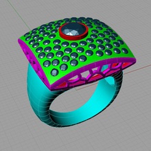 pflastern diamanten band anello an131 ring diamant druckbar engagement juwel schmuck brillant ringe aggiorno faszie 3d print model - Mito3D