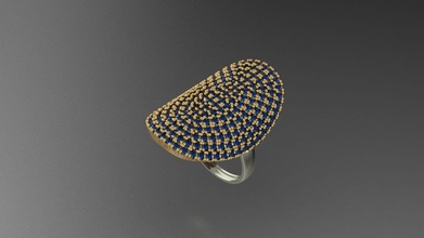 döşemek Kadın yüzük altın takı gümüş elmas mücevher yazdırılabilir nişan düğün parlak moda yüzükler 3d print model - Mito3D