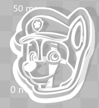 paw patrol cookie cutter details chase house nickelodeon kids play doh kitchen dining 3d print model - Mito3D