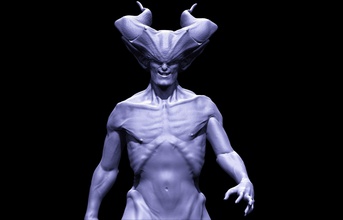 pazuzu humanoide criatura anatomía cuerpo personaje demonio diablo caracteres miniaturas figuritas arte esculturas 3d print model - Mito3D